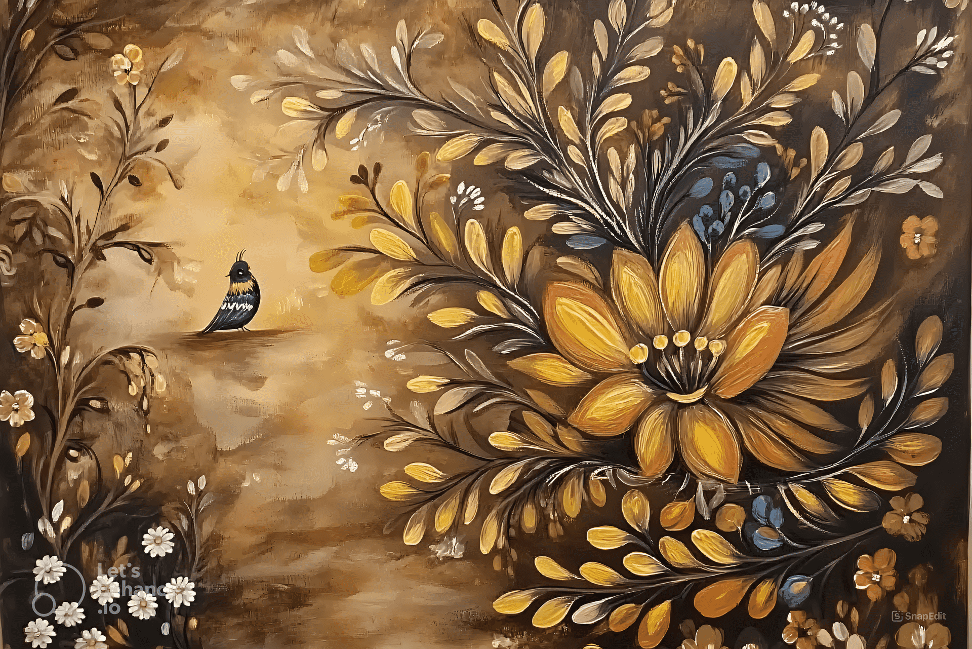 Header background flower